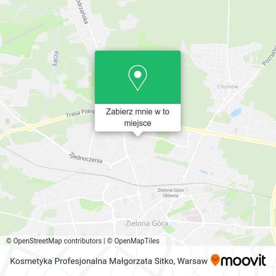 Mapa Kosmetyka Profesjonalna Małgorzata Sitko