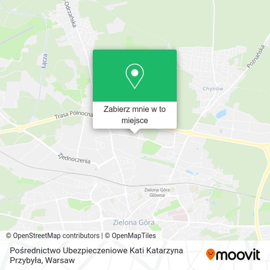 Mapa Pośrednictwo Ubezpieczeniowe Kati Katarzyna Przybyła