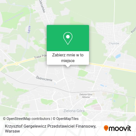 Mapa Krzysztof Gergelewicz Przedstawiciel Finansowy