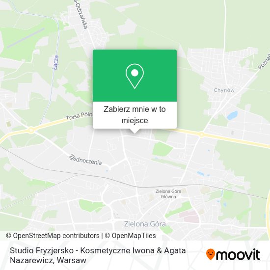 Mapa Studio Fryzjersko - Kosmetyczne Iwona & Agata Nazarewicz