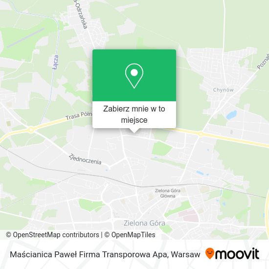 Mapa Maścianica Paweł Firma Transporowa Apa