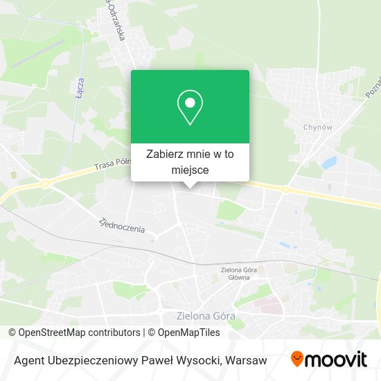 Mapa Agent Ubezpieczeniowy Paweł Wysocki