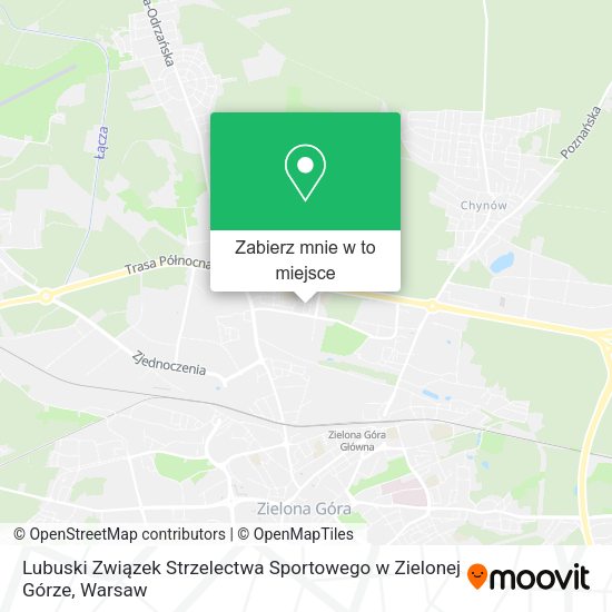 Mapa Lubuski Związek Strzelectwa Sportowego w Zielonej Górze