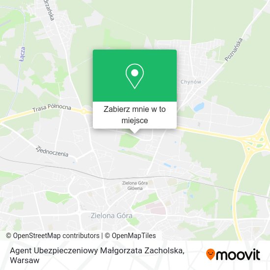 Mapa Agent Ubezpieczeniowy Małgorzata Zacholska