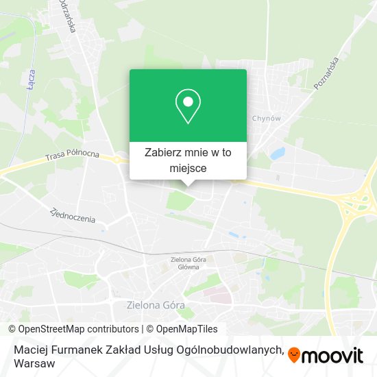 Mapa Maciej Furmanek Zakład Usług Ogólnobudowlanych