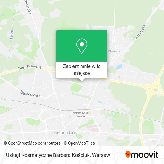 Mapa Usługi Kosmetyczne Barbara Kościuk