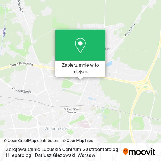 Mapa Zdrojowa Clinic Lubuskie Centrum Gastroenterologii i Hepatologii Dariusz Giezowski