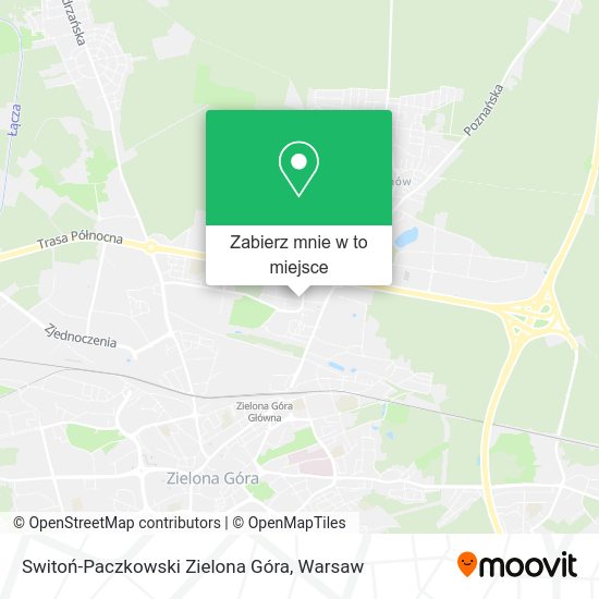 Mapa Switoń-Paczkowski Zielona Góra