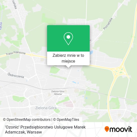 Mapa 'Ozonic' Przedsiębiorstwo Usługowe Marek Adamczak