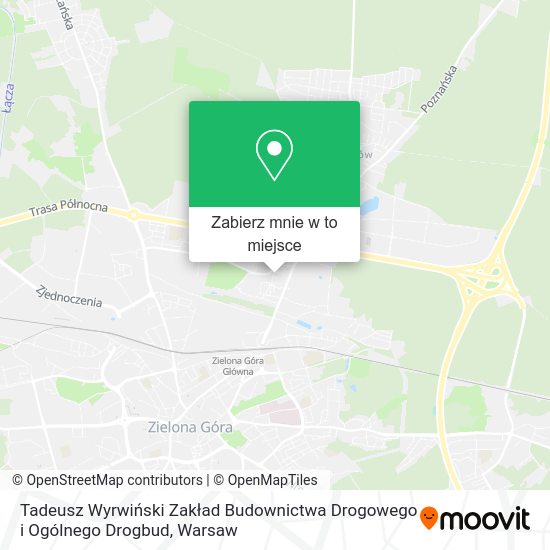 Mapa Tadeusz Wyrwiński Zakład Budownictwa Drogowego i Ogólnego Drogbud