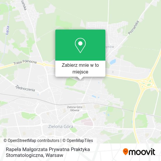 Mapa Rapeła Małgorzata Prywatna Praktyka Stomatologiczna