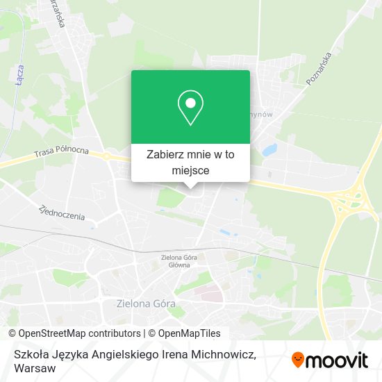 Mapa Szkoła Języka Angielskiego Irena Michnowicz