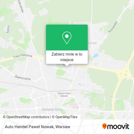 Mapa Auto Handel Paweł Nowak