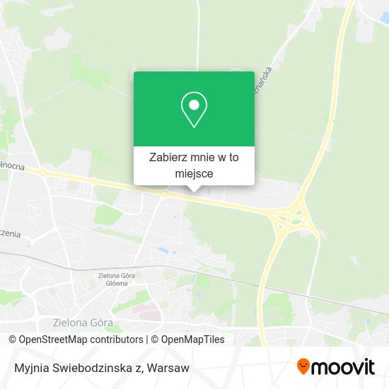 Mapa Myjnia Swiebodzinska z