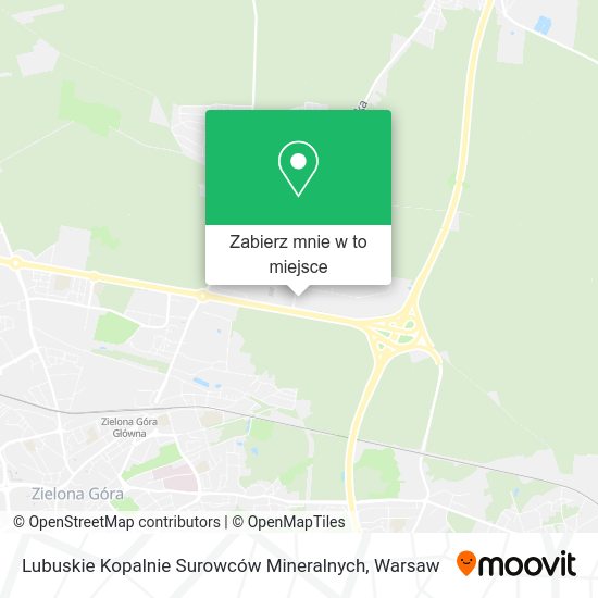 Mapa Lubuskie Kopalnie Surowców Mineralnych