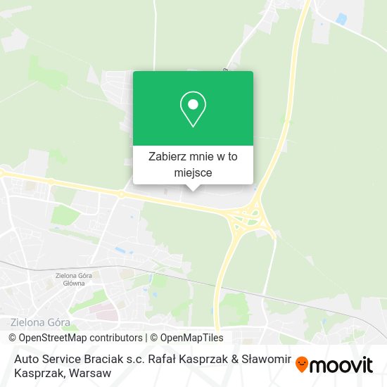 Mapa Auto Service Braciak s.c. Rafał Kasprzak & Sławomir Kasprzak