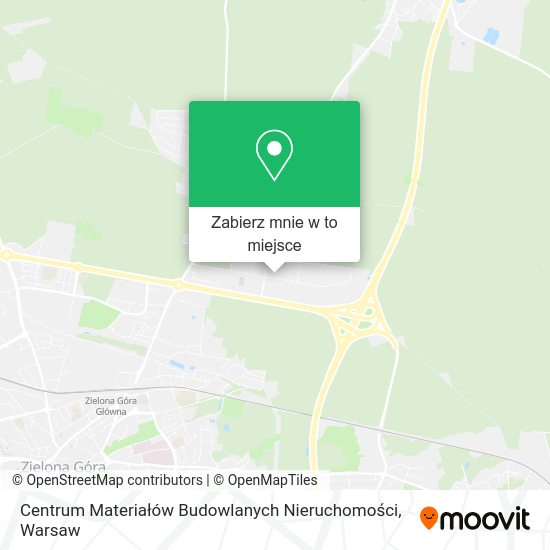 Mapa Centrum Materiałów Budowlanych Nieruchomości