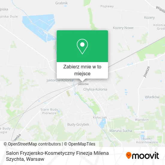 Mapa Salon Fryzjersko-Kosmetyczny Finezja Milena Szychta