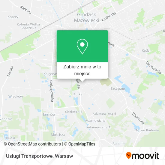 Mapa Uslugi Transportowe