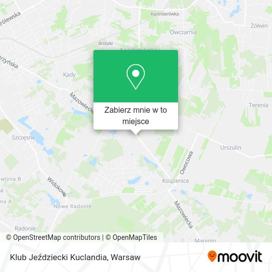 Mapa Klub Jeździecki Kuclandia