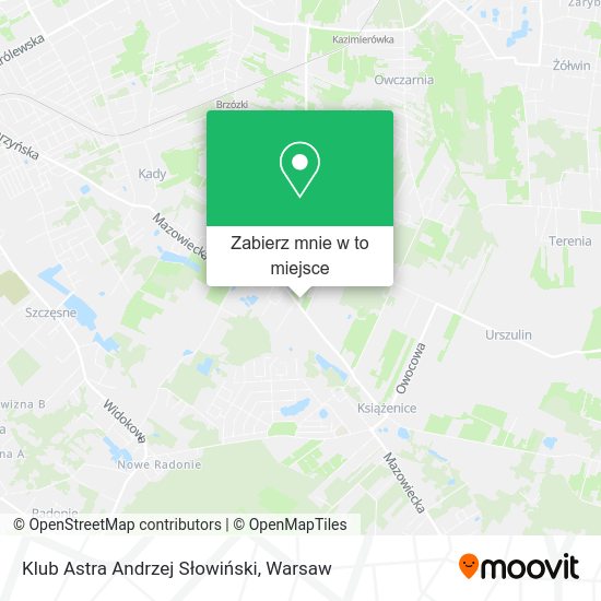 Mapa Klub Astra Andrzej Słowiński