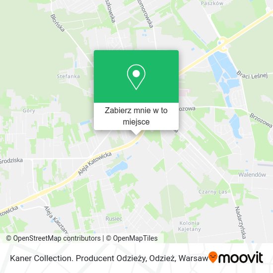 Mapa Kaner Collection. Producent Odzieży, Odzież