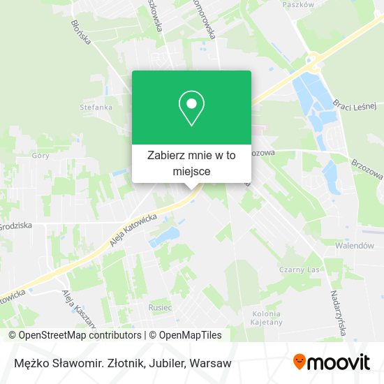 Mapa Mężko Sławomir. Złotnik, Jubiler