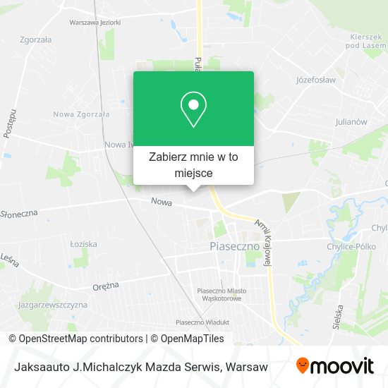 Mapa Jaksaauto J.Michalczyk Mazda Serwis