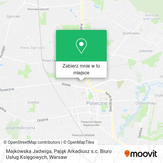 Mapa Majkowska Jadwiga, Pająk Arkadiusz s.c. Biuro Usług Księgowych