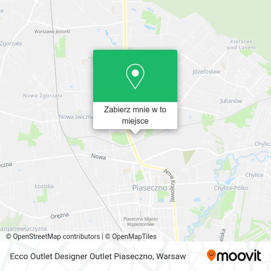 Mapa Ecco Outlet Designer Outlet Piaseczno