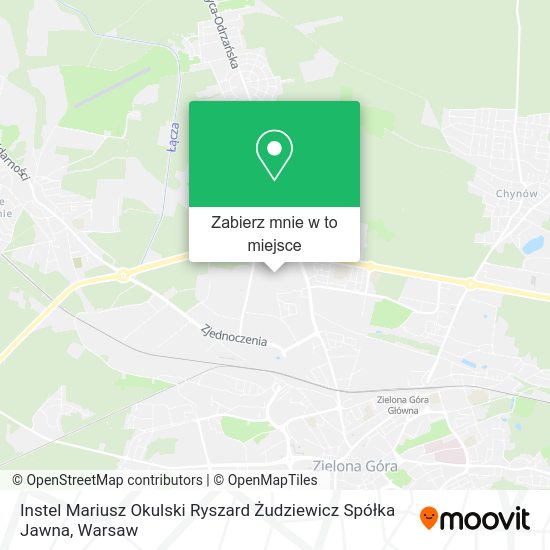 Mapa Instel Mariusz Okulski Ryszard Żudziewicz Spółka Jawna