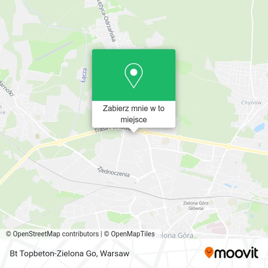 Mapa Bt Topbeton-Zielona Go