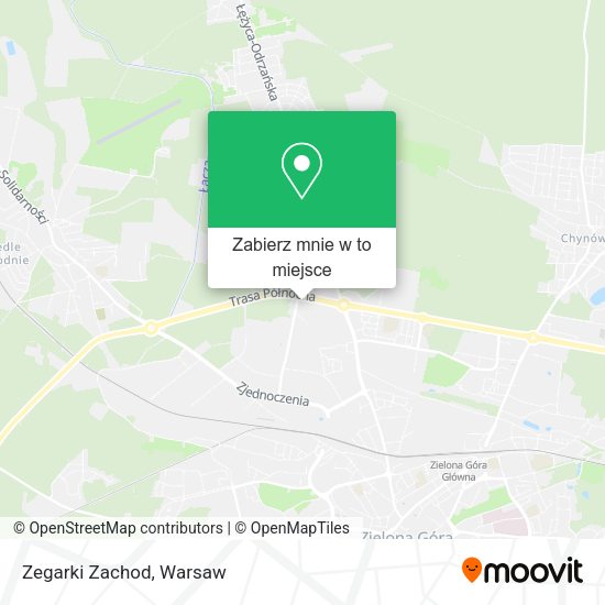 Mapa Zegarki Zachod