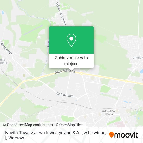 Mapa Novita Towarzystwo Inwestycyjne S.A. [ w Likwidacji ]