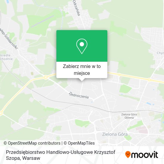 Mapa Przedsiębiorstwo Handlowo-Usługowe Krzysztof Szopa