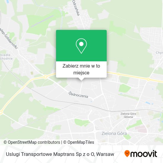 Mapa Uslugi Transportowe Maptrans Sp z o O