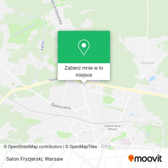 Mapa Salon Fryzjerski