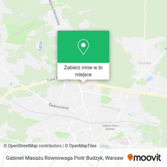 Mapa Gabinet Masażu Równowaga Piotr Budzyk