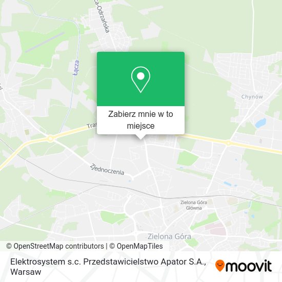 Mapa Elektrosystem s.c. Przedstawicielstwo Apator S.A.