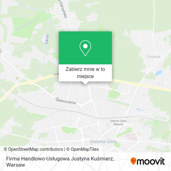 Mapa Firma Handlowo-Usługowa Justyna Kuśmierz