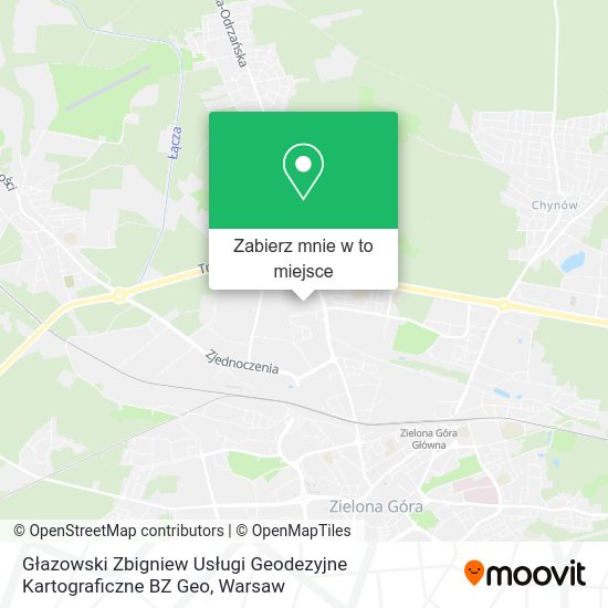 Mapa Głazowski Zbigniew Usługi Geodezyjne Kartograficzne BZ Geo