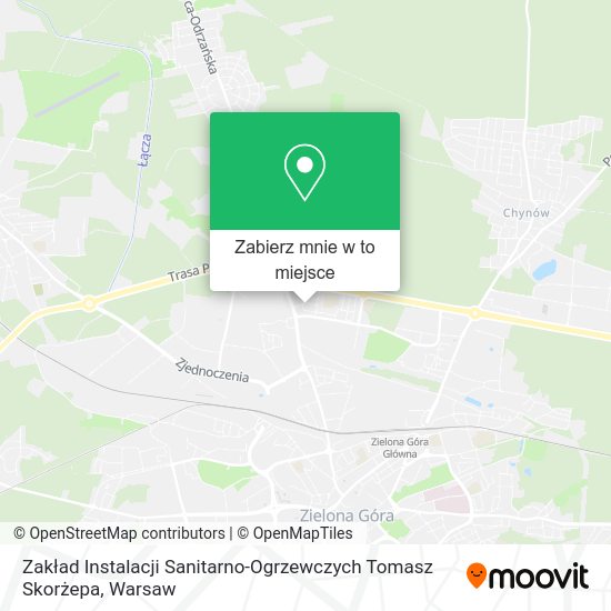 Mapa Zakład Instalacji Sanitarno-Ogrzewczych Tomasz Skorżepa