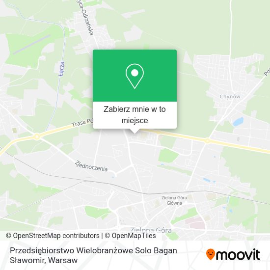 Mapa Przedsiębiorstwo Wielobranżowe Solo Bagan Sławomir