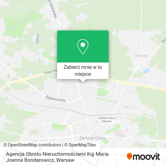 Mapa Agencja Obrotu Nieruchomościami Kqj Maria Joanna Bondarowicz