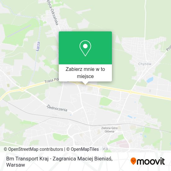 Mapa Bm Transport Kraj - Zagranica Maciej Bieniaś