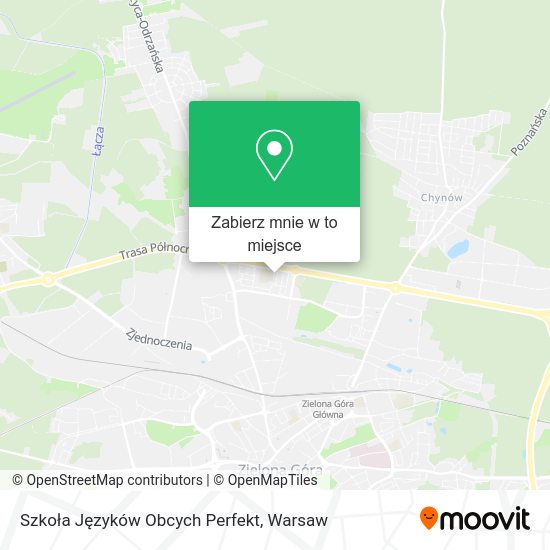 Mapa Szkoła Języków Obcych Perfekt