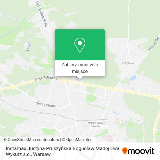 Mapa Instamax Justyna Pruszyńska Bogusław Madej Ewa Wykurz s.c.