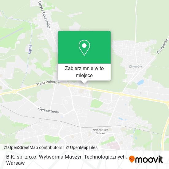 Mapa B.K. sp. z o.o. Wytwórnia Maszyn Technologicznych