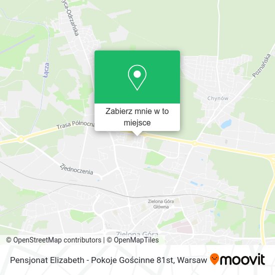 Mapa Pensjonat Elizabeth - Pokoje Gościnne 81st