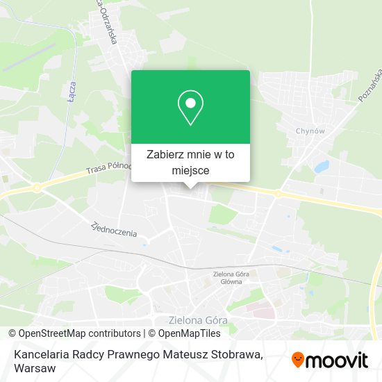 Mapa Kancelaria Radcy Prawnego Mateusz Stobrawa